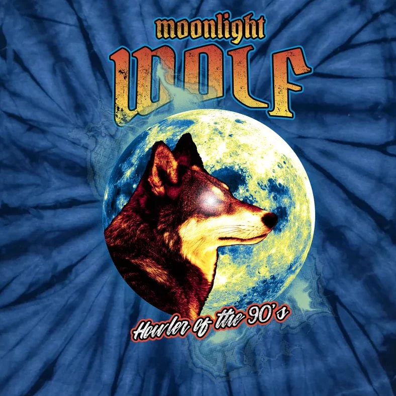 Moonlight Wolf Howler Of The 90s Tie-Dye T-Shirt