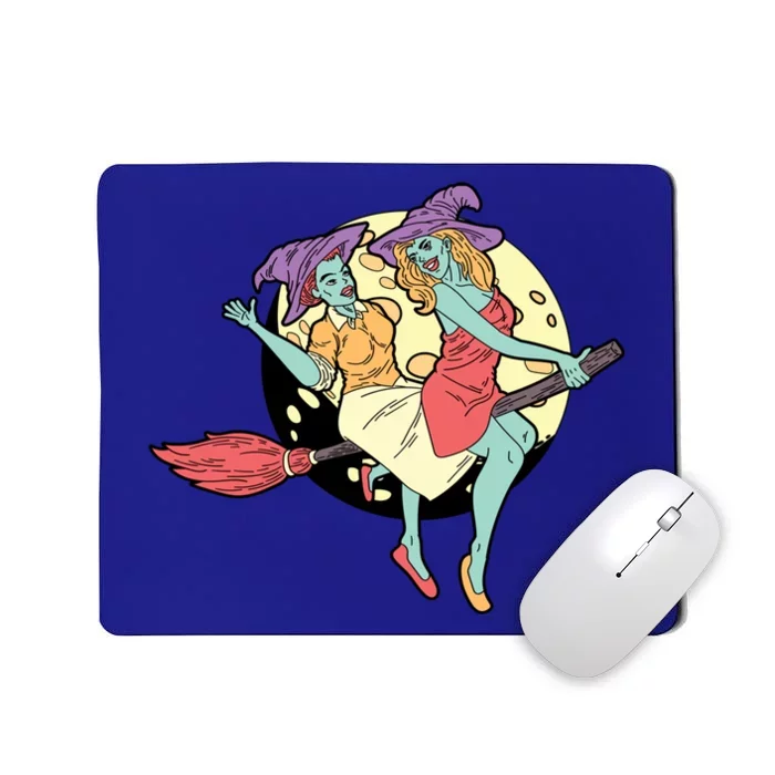 Moon Witches Halloween Fan Cool Gift Mousepad