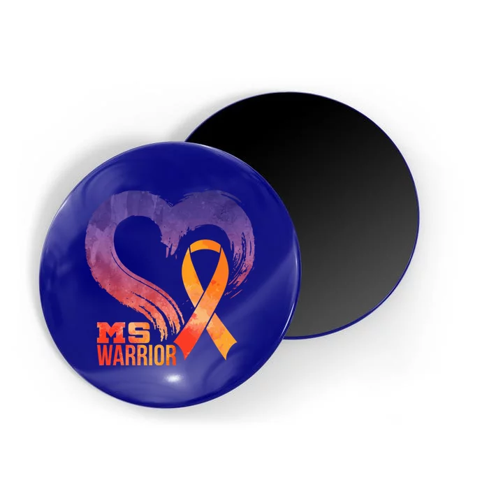 Ms Warrior Heart Multiple Sclerosis Awareness Month Gift Magnet