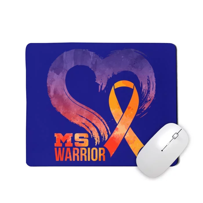 Ms Warrior Heart Multiple Sclerosis Awareness Month Gift Mousepad