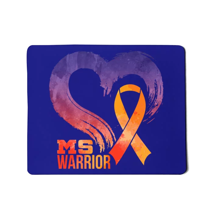 Ms Warrior Heart Multiple Sclerosis Awareness Month Gift Mousepad