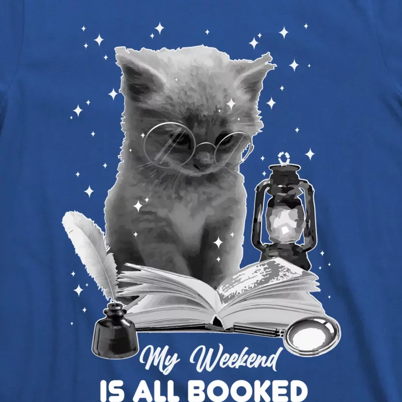 My Weekend Is All Booked Summer Reading Bookaholic Bookish Funny Gift T-Shirt