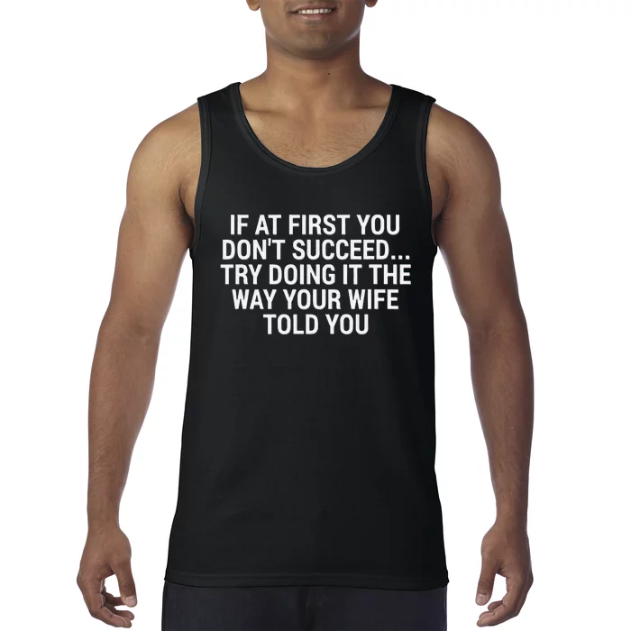 My Wife Is Always Right Gift Funny Marriage Joke Meme Humor Tank Top