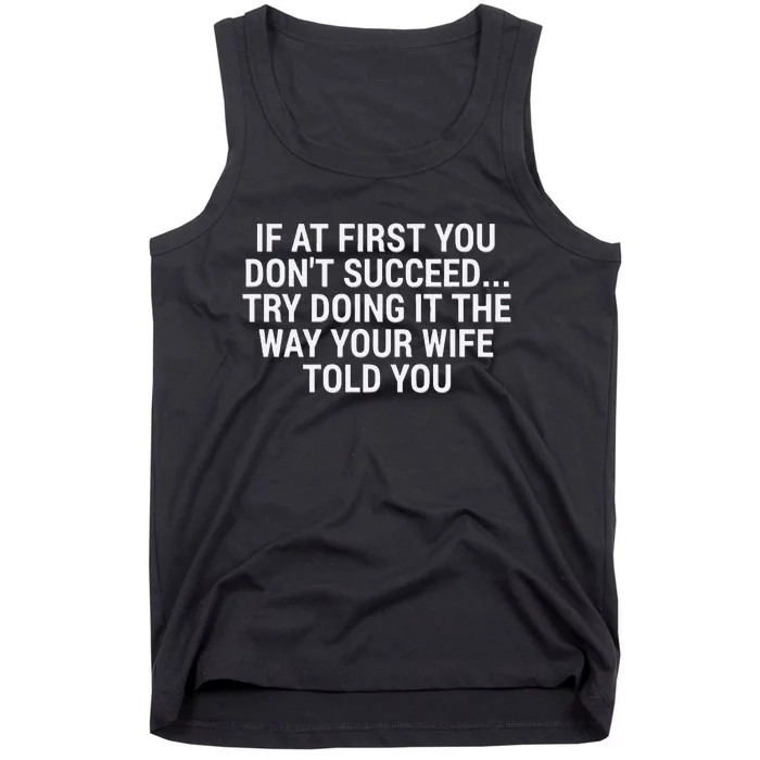 My Wife Is Always Right Gift Funny Marriage Joke Meme Humor Tank Top