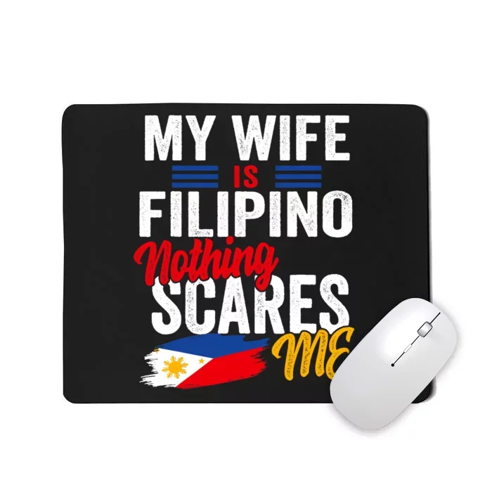 My Wife Is Filipino Philippines Heritage Roots Flag Souvenir Mousepad