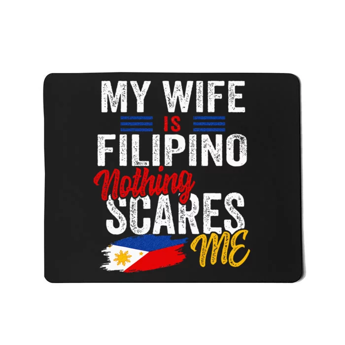 My Wife Is Filipino Philippines Heritage Roots Flag Souvenir Mousepad