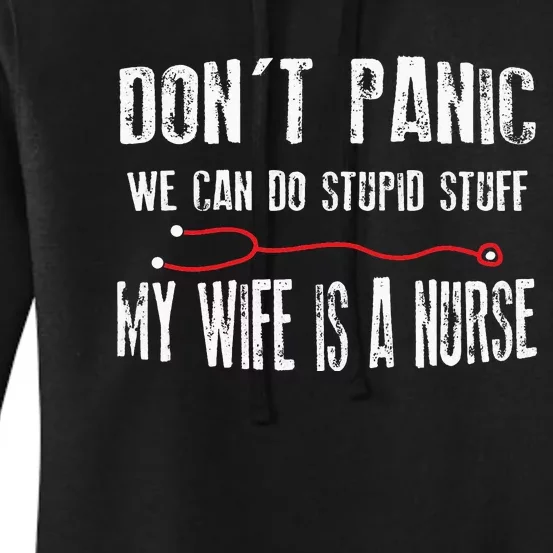 My Wife Is Nurse Husband Women's Pullover Hoodie