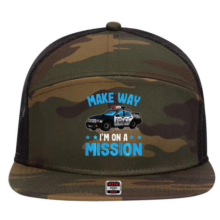 Make Way IM On A Mission 7 Panel Mesh Trucker Snapback Hat