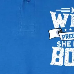 My Wife Is Pregnant She Is The Boss Cool Gift Funny Dad To Be Gift Softstyle Adult Sport Polo