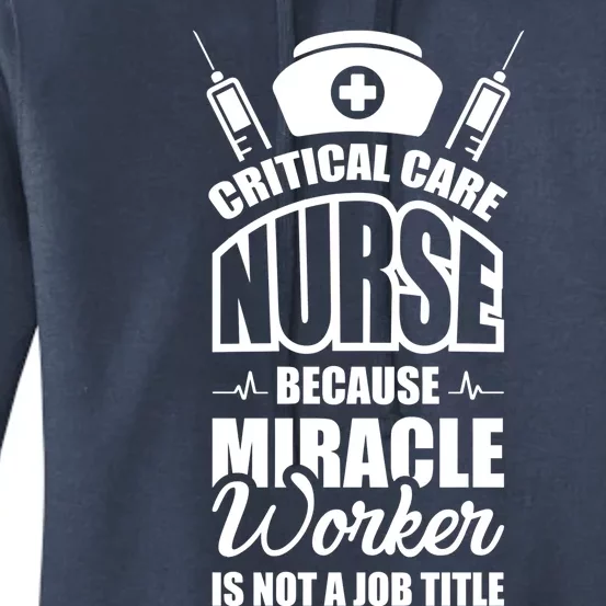 Miracle Worker Is Not A Job Title Gift Women's Pullover Hoodie