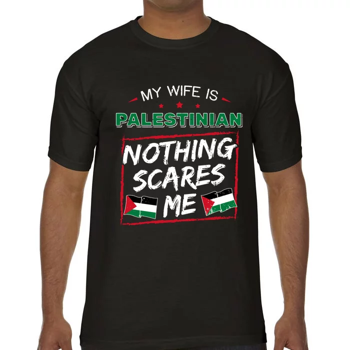 My Wife Is Palestinian Palestine Heritage Roots Flag Pride Comfort Colors T-Shirt