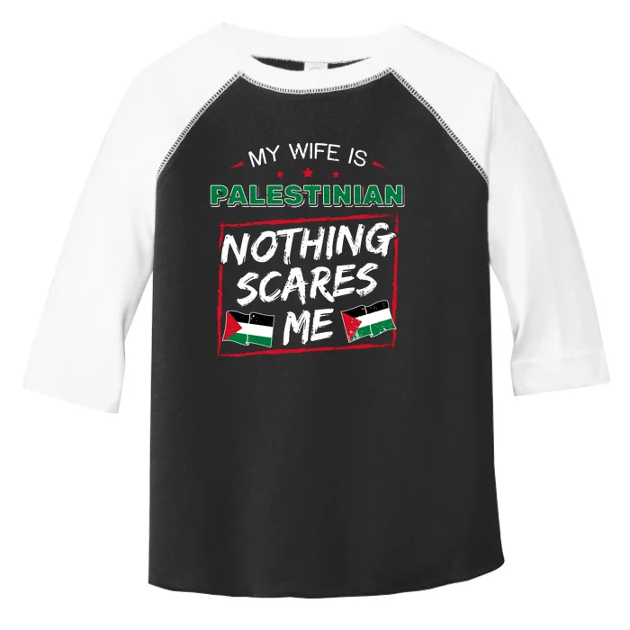 My Wife Is Palestinian Palestine Heritage Roots Flag Pride Toddler Fine Jersey T-Shirt