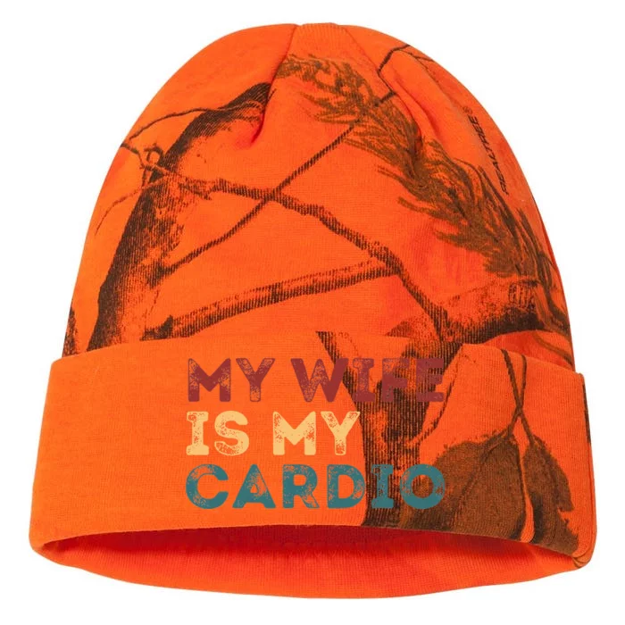 My Wife Is My Cardio Kati - 12in Camo Beanie