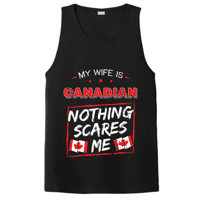 My Wife Is Canadian Canada Heritage Roots Flag Pride Performance Tank