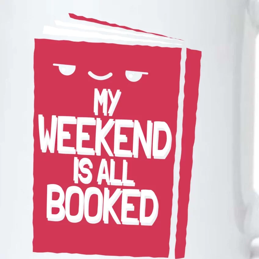 My Weekend Is All Booked Bookworm Gift Black Color Changing Mug