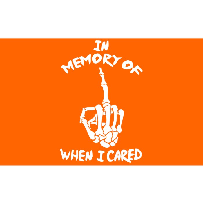 Memory When I Cared Bumper Sticker