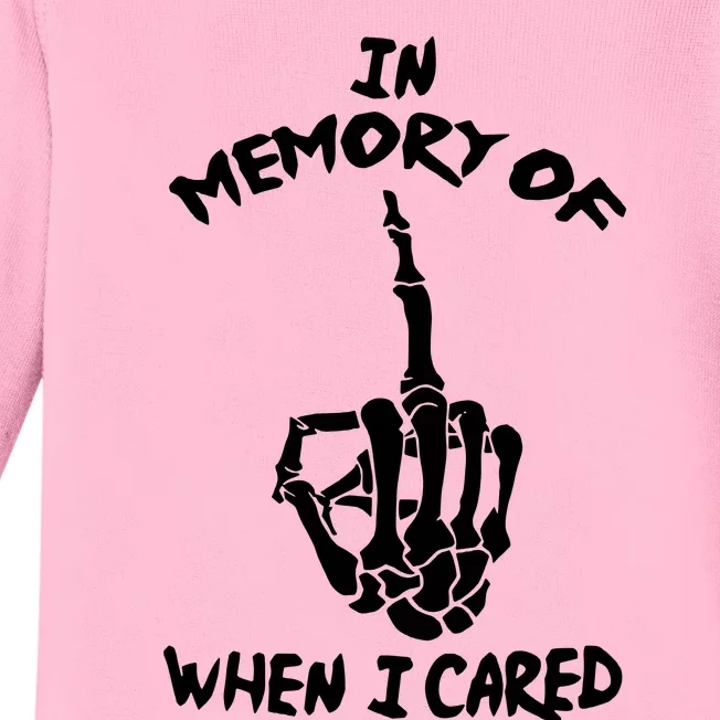 Memory When I Cared Baby Long Sleeve Bodysuit