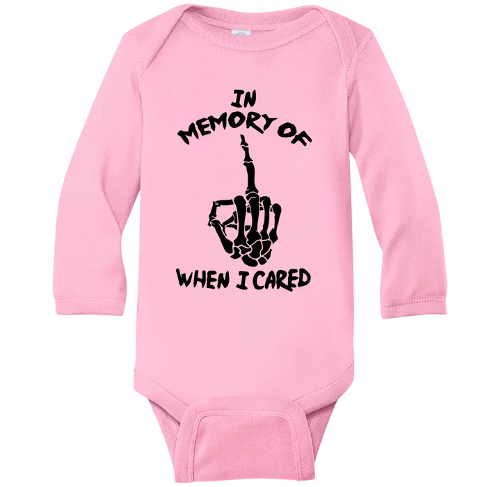 Memory When I Cared Baby Long Sleeve Bodysuit