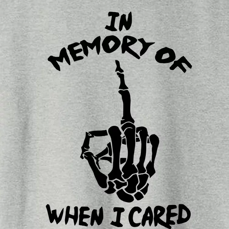 Memory When I Cared Women's Crop Top Tee