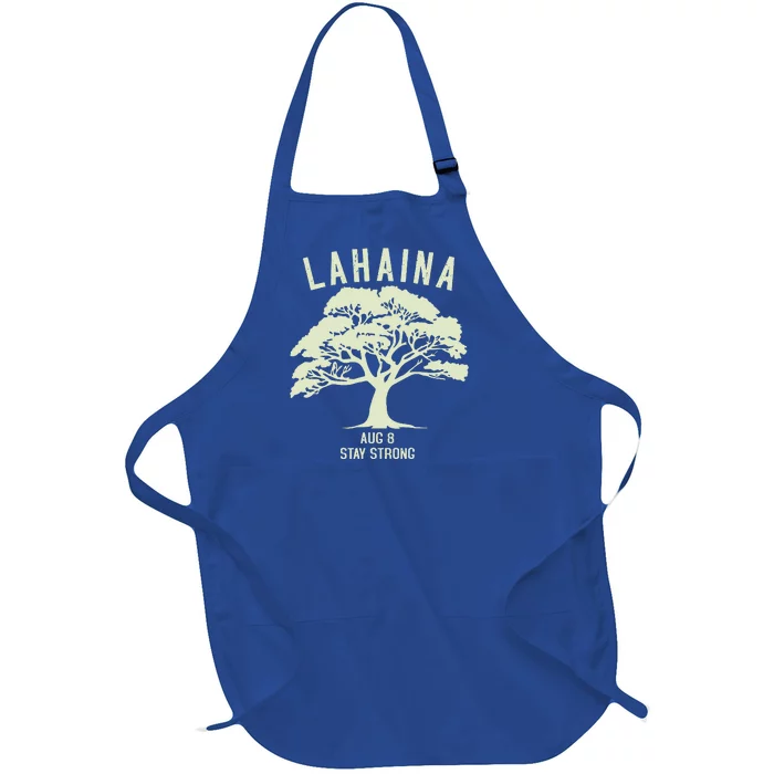 Maui Wildfire Lahaina Survivor Maui Hawaii Strong Full-Length Apron With Pocket