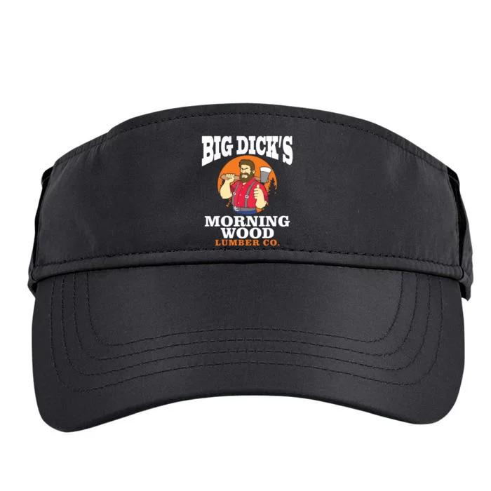 Morning Wood Lumber Co Lumberjack Carpenter Woodworker Gift Adult Drive Performance Visor