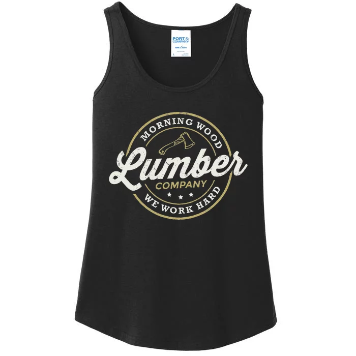 M.O.R.N.I.N..G. W.O.O.D. Lu.M.B.E.R. Company Camping Woodman Ladies Essential Tank