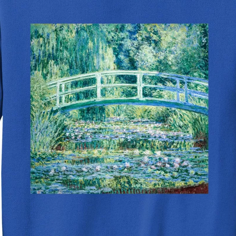 Monet's Water Lilies And Japanese Bridge Modern Art Painting Cute Gift Sweatshirt