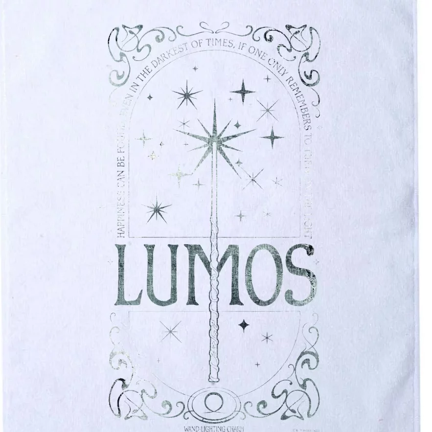 Magic Wand Lumos Turn On The Light Platinum Collection Golf Towel