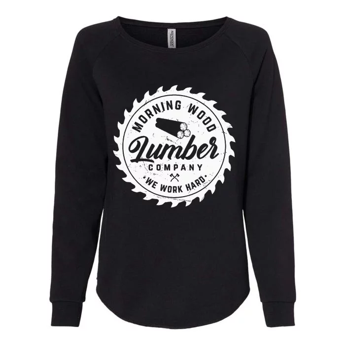 M.O.R.N.I.N.G W.O.O.D L.U.M.B.E.R Company Camping Woodman Womens California Wash Sweatshirt