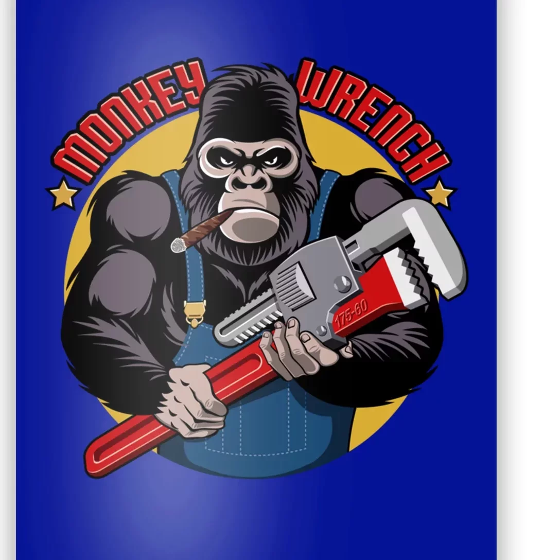 Monkey Wrench Mechanic Grease Monkey Car Repair Technician Cute Gift Poster