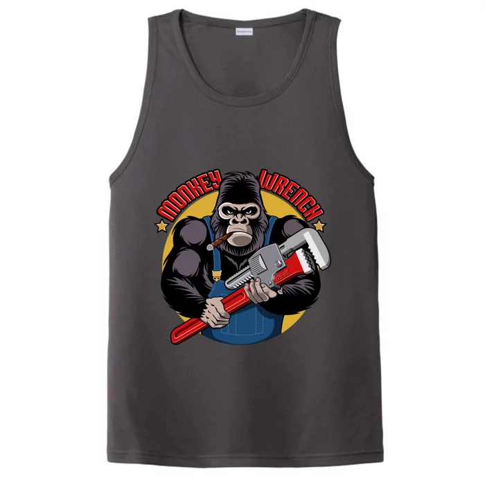 Monkey Wrench Mechanic Grease Monkey Car Repair Technician Cute Gift Performance Tank