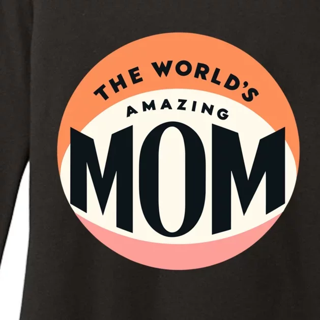 Minimalitst WorldS Most Amazing Mom Beloved Mom Heartfelt Gift Womens CVC Long Sleeve Shirt