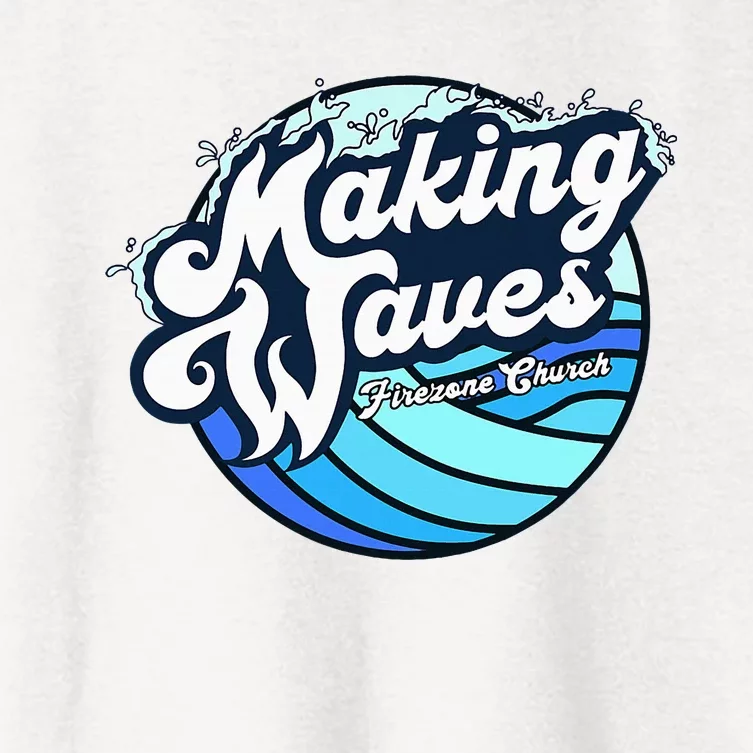 Making Waves Women's Crop Top Tee