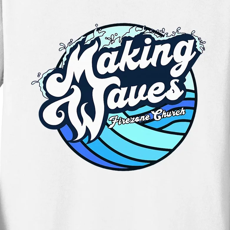 Making Waves Kids Long Sleeve Shirt