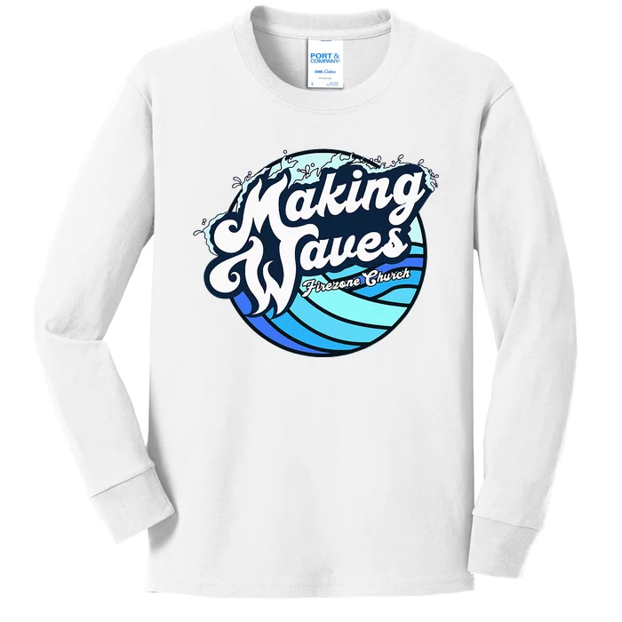 Making Waves Kids Long Sleeve Shirt