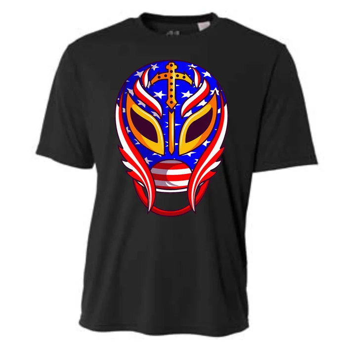 Mexican Wrestling Mask Cooling Performance Crew T-Shirt