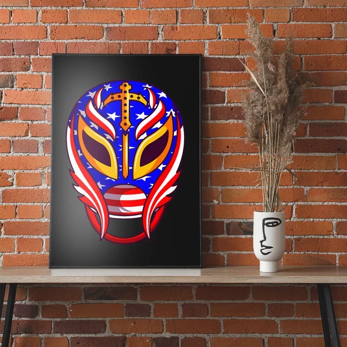 Mexican Wrestling Mask Poster