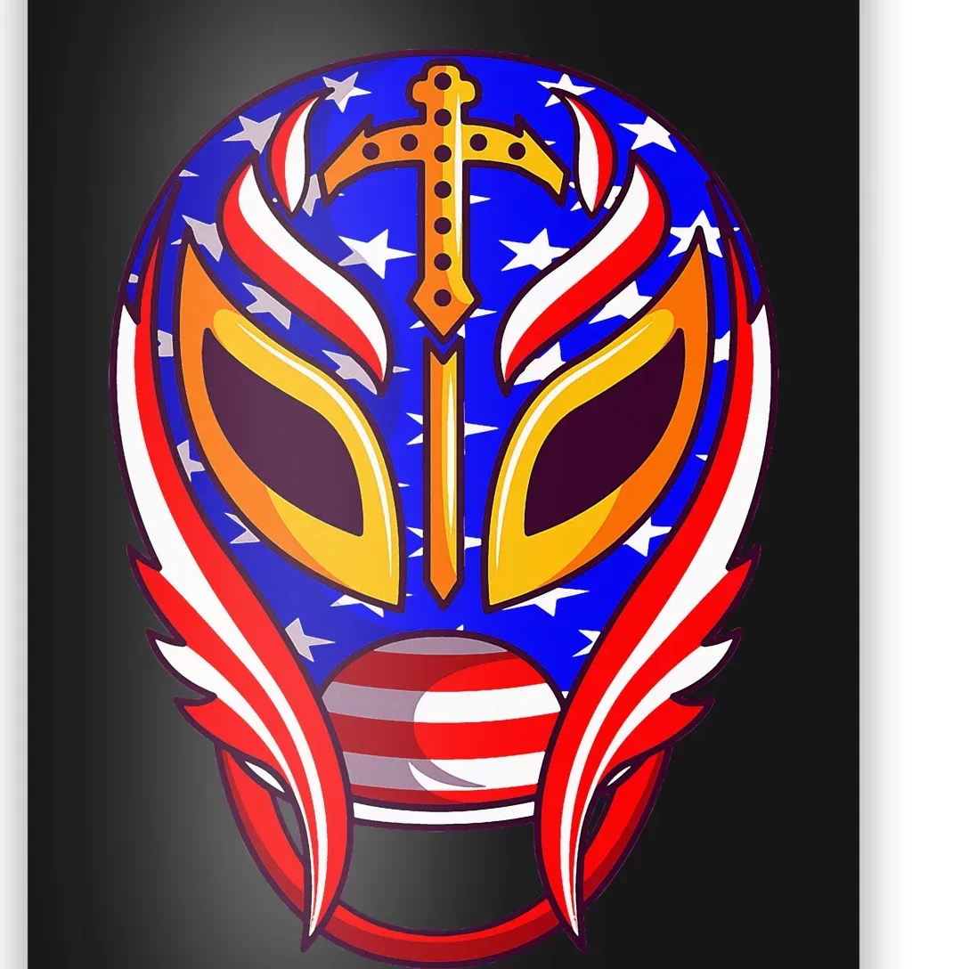 Mexican Wrestling Mask Poster