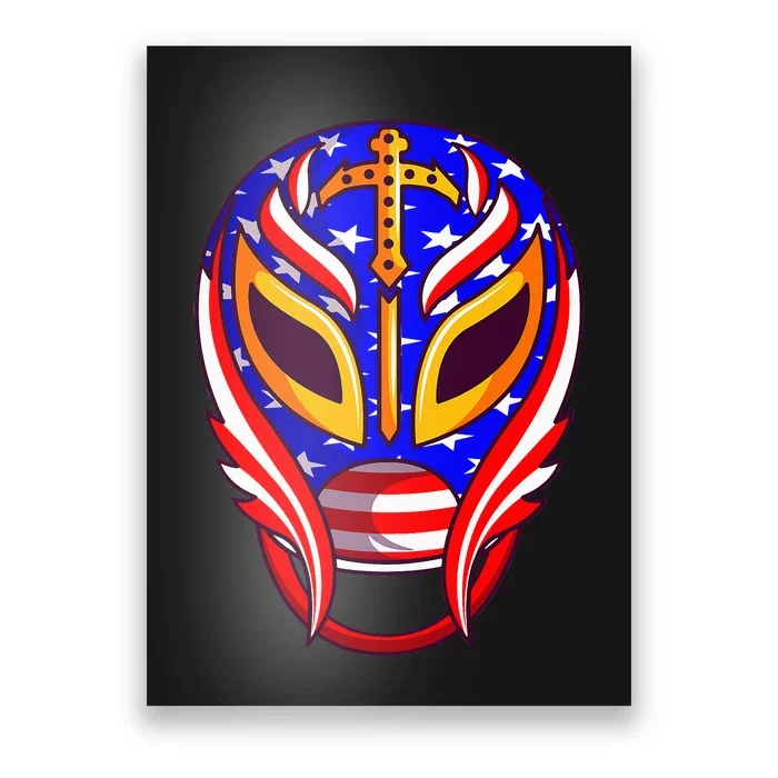 Mexican Wrestling Mask Poster