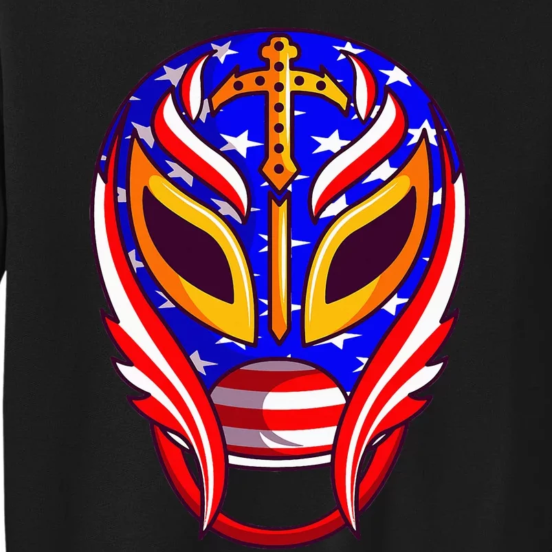 Mexican Wrestling Mask Tall Sweatshirt