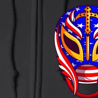 Mexican Wrestling Mask Full Zip Hoodie