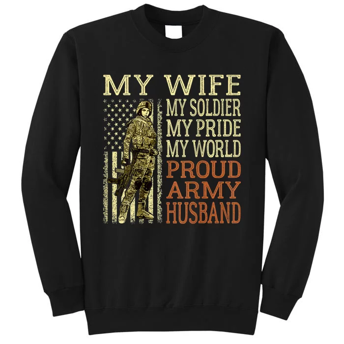 My Wife My Soldier Hero Funny Gift Proud Army Husband Military Spouse Sweatshirt