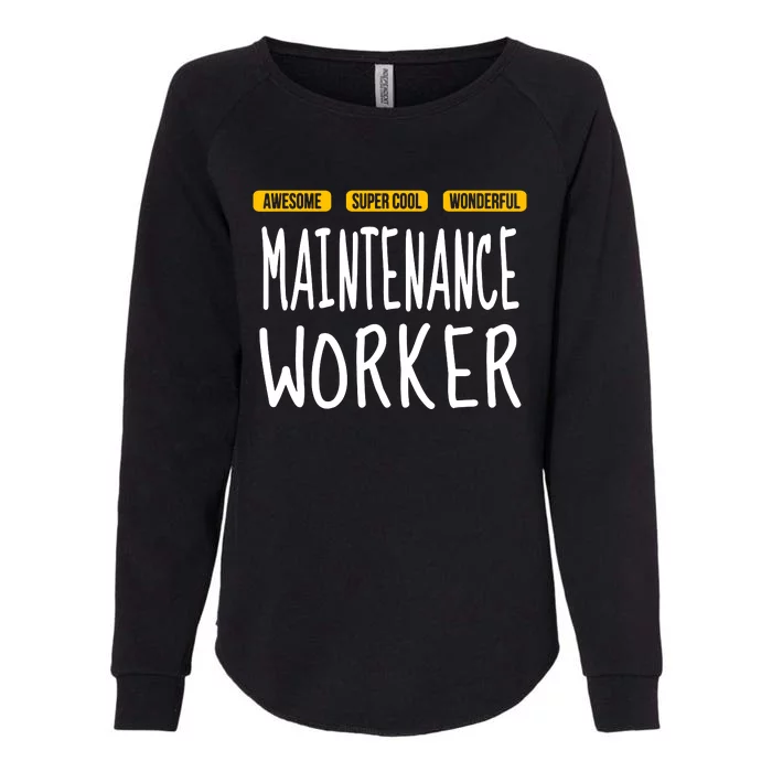 Maintenance Worker Womens California Wash Sweatshirt