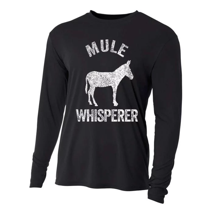 Mule Whisperer Mule Lover Funny Mule Quote Cooling Performance Long Sleeve Crew