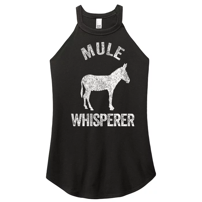 Mule Whisperer Mule Lover Funny Mule Quote Women’s Perfect Tri Rocker Tank