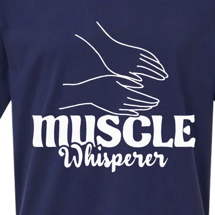 Muscle Whisperer Massage Therapist Therapy Masseuse LMT Sueded Cloud Jersey T-Shirt