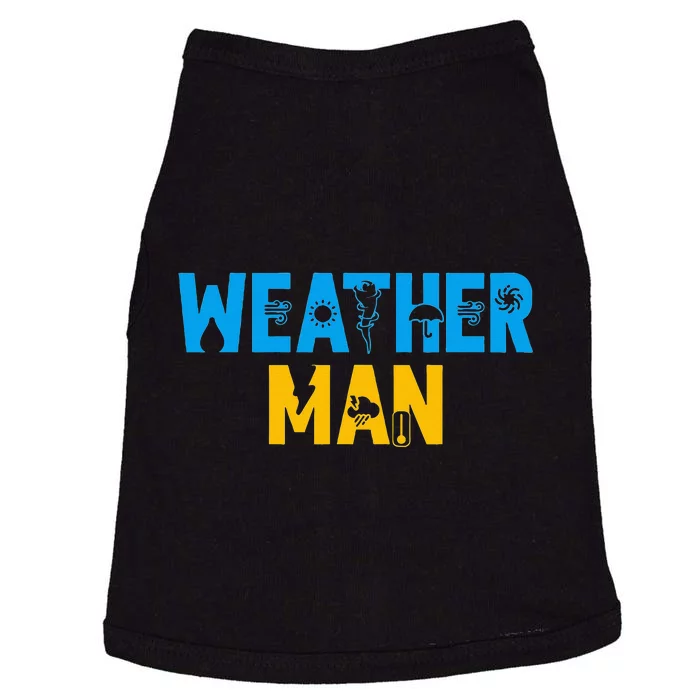 Meteorology Weather Man Meteorologist Storm Forecaster Doggie Tank