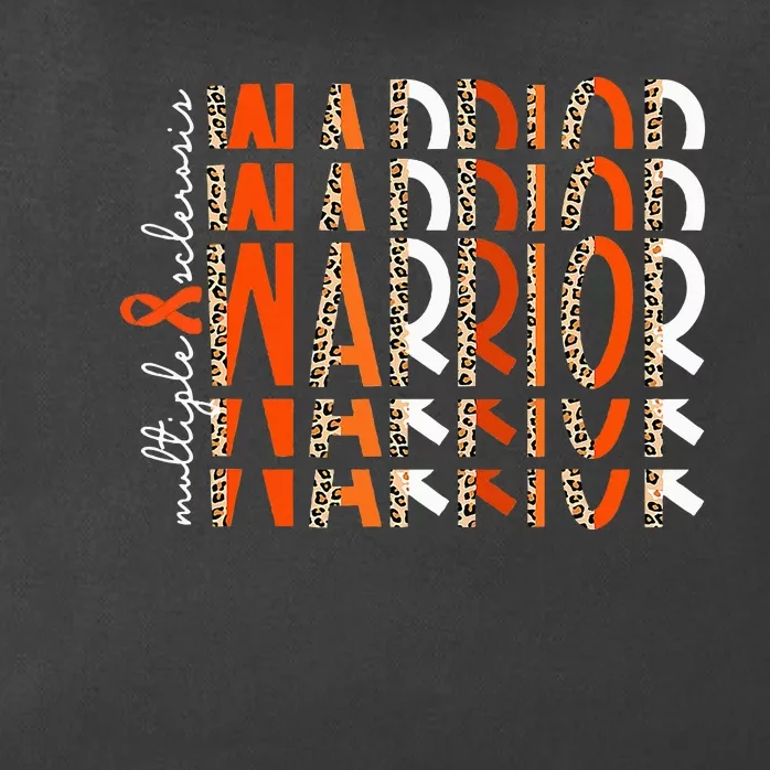 Ms Warrior Multiple Sclerosis Awareness Orange Ribbon Zip Tote Bag