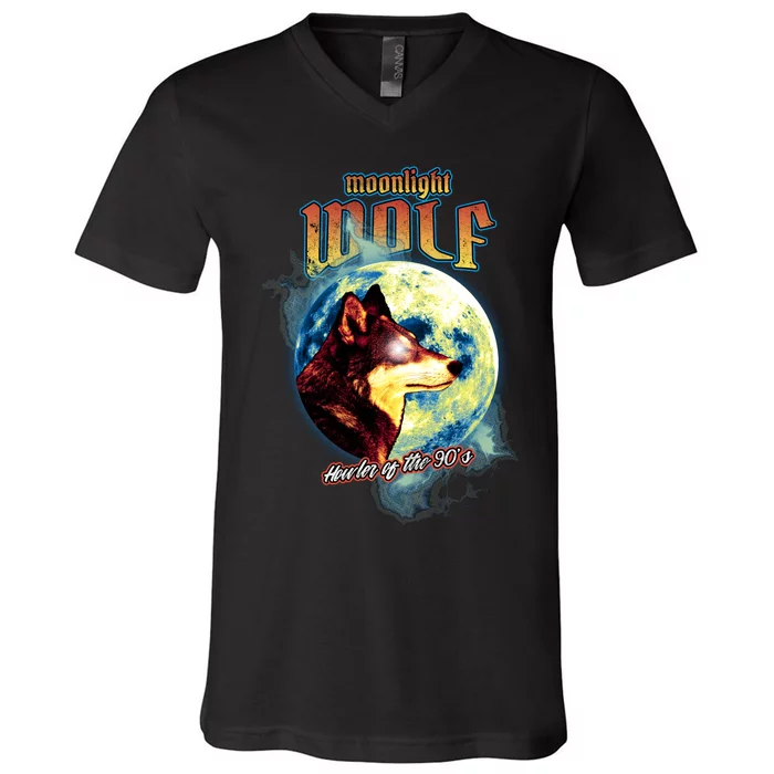 Moonlight Wolf V-Neck T-Shirt