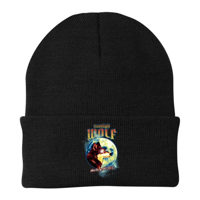 Moonlight Wolf Knit Cap Winter Beanie